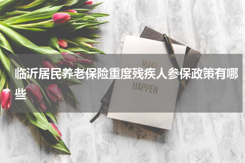 临沂居民养老保险重度残疾人参保政策有哪些
